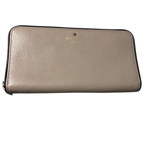 Kate Spade New York Cameron Street Lacey Leather Wallet Beige - Picture 5 of 6